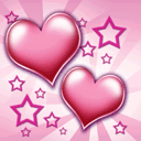 Gif animé coeur rose